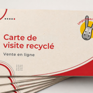 Carte de visite papier recyclé